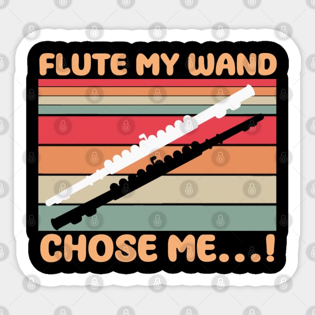 Funny Flute My Wand Chose Me Sticker by kiwodesign